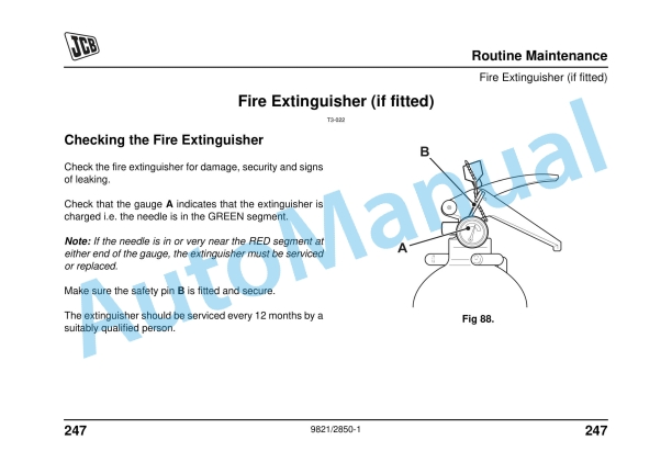 JCB 8018 CTS Operator Manual 9821-2850 5 JCB 8018 CTS Operator Manual 9821-2850 - Image 5