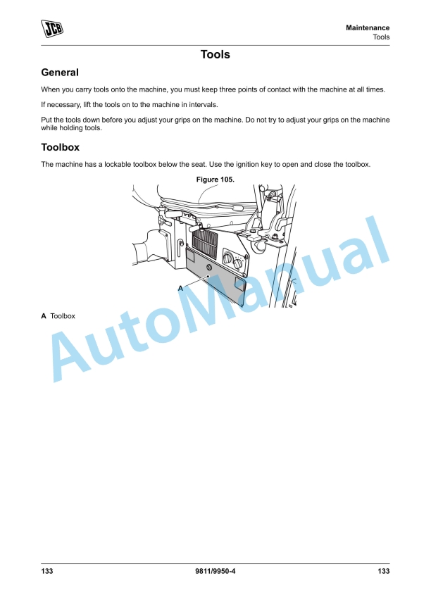 JCB 8025 ZTS, 8026 CTS, 8030 ZTS, 8035 ZTS Operator Manual 9811-9950 3 JCB 8025 ZTS, 8026 CTS, 8030 ZTS, 8035 ZTS Operator Manual 9811-9950 - Image 3