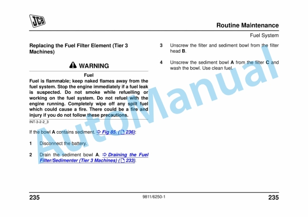 JCB 8025Z, 8030Z, 8035Z Operator Manual 9811-6250 4 JCB 8025Z, 8030Z, 8035Z Operator Manual 9811-6250 - Image 4