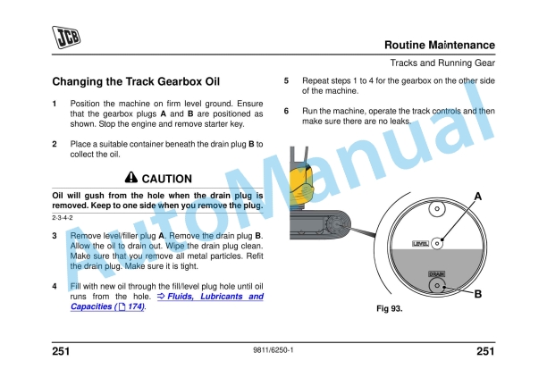 JCB 8025Z, 8030Z, 8035Z Operator Manual 9811-6250 5 JCB 8025Z, 8030Z, 8035Z Operator Manual 9811-6250 - Image 5
