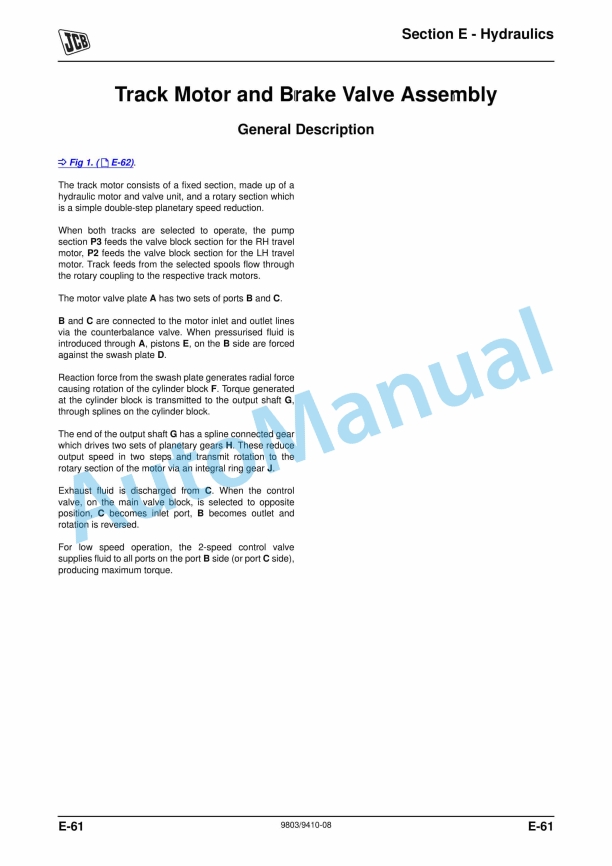 JCB 8025ZTS, 8026CTS, JS30, 8029CTS, 8030ZTS, 8035ZTS Service Manual 9803-9410 4 JCB 8025ZTS, 8026CTS, JS30, 8029CTS, 8030ZTS, 8035ZTS Service Manual 9803-9410 - Image 4