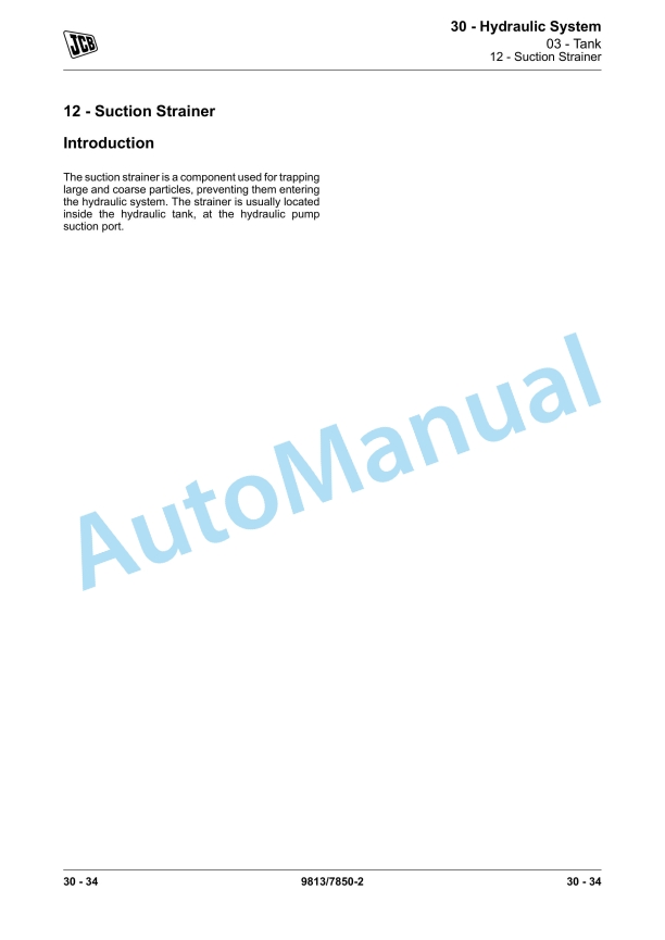 JCB 8026 CTS, JCB 30PLUS Compact Excavator Service Manual 9813-7850 3 JCB 8026 CTS, JCB 30PLUS Compact Excavator Service Manual 9813-7850 - Image 3