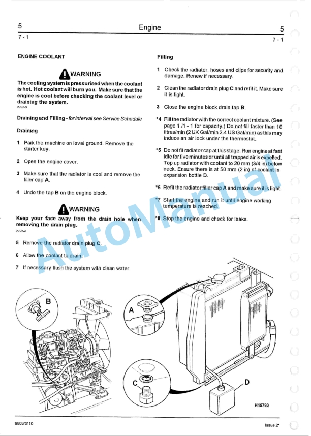 JCB 802.7, 803, 803, 803, 804 Mini Excavator Service Manual 9803-3110 3 JCB 802.7, 803, 803, 803, 804 Mini Excavator Service Manual 9803-3110-3