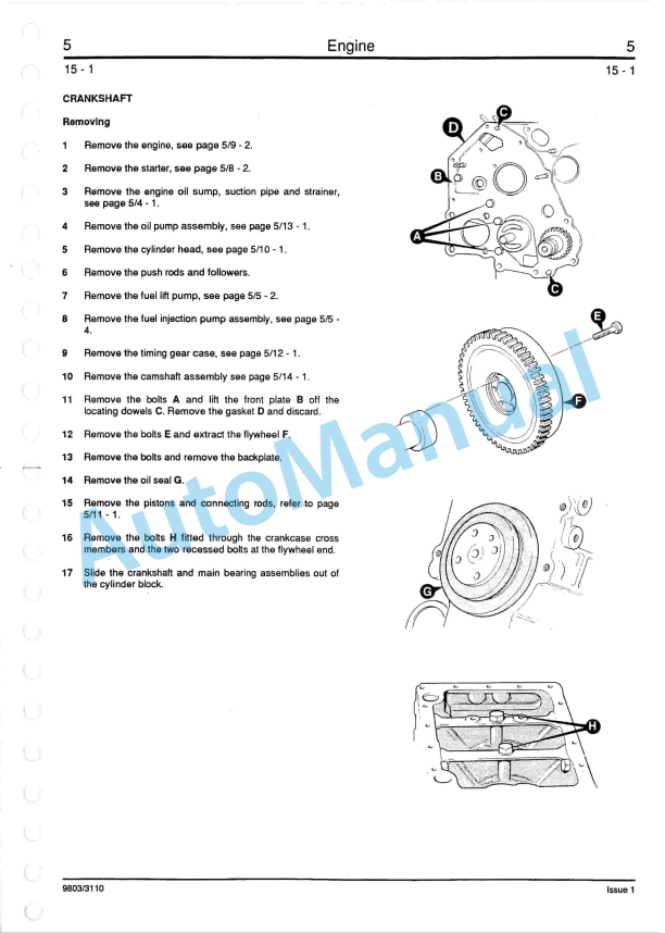 JCB 802.7, 803, 803, 803, 804 Mini Excavator Service Manual 9803-3110 4 JCB 802.7, 803, 803, 803, 804 Mini Excavator Service Manual 9803-3110-4