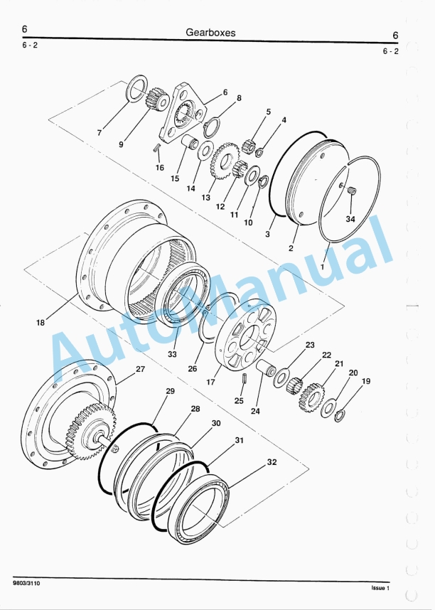 JCB 802.7, 803, 803, 803, 804 Mini Excavator Service Manual 9803-3110 5 JCB 802.7, 803, 803, 803, 804 Mini Excavator Service Manual 9803-3110-5
