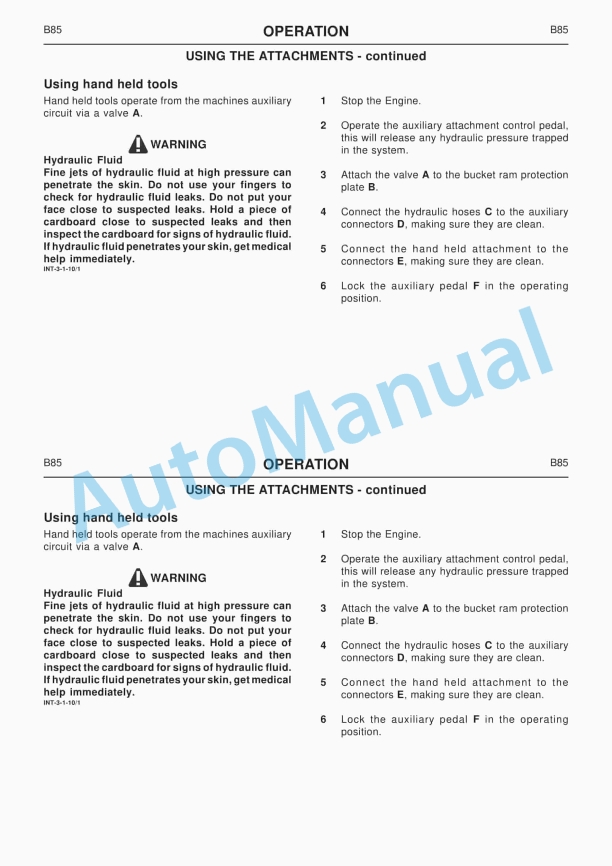 JCB 802.7 Super, 803 Plus, 803 Super, 804 Super Operator Handbook 9801-6210 2 JCB 802.7 Super, 803 Plus, 803 Super, 804 Super Operator Handbook 9801-6210-2