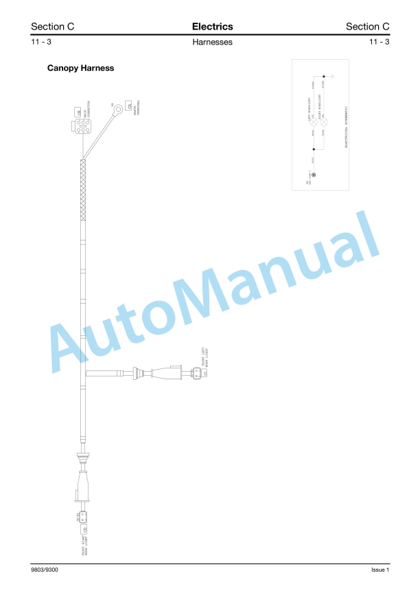 Alternative view of JCB 8027Z, 8032Z Service Manual 9803-9300