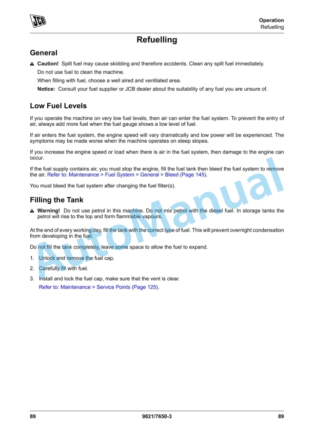 JCB 8029 CTS Operator Manual 9821-7650 2 JCB 8029 CTS Operator Manual 9821-7650 - Image 2