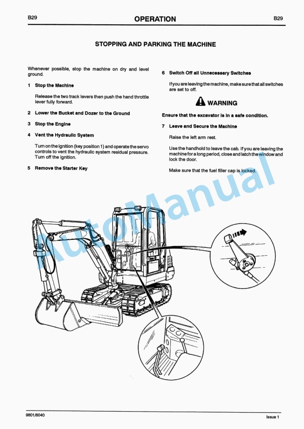 JCB 803 Operator Handbook 9801-6040 2 JCB 803 Operator Handbook 9801-6040-2