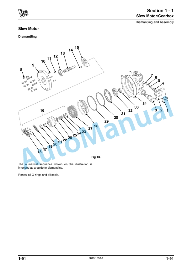 JCB 8040, 8045, 8050, 8055 Service Manual 9813-1850 5 JCB 8040, 8045, 8050, 8055 Service Manual 9813-1850 - Image 5