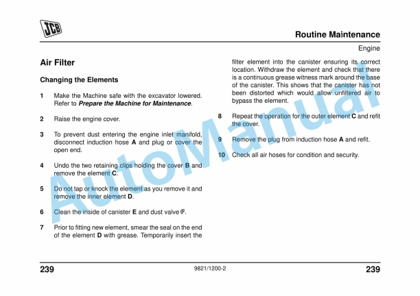 JCB 8055 RTS, 8055 ZTS, 8060RTS, 8065 RTS Operator Manual 9821-1200 4 JCB 8055 RTS, 8055 ZTS, 8060RTS, 8065 RTS Operator Manual 9821-1200 - Image 4