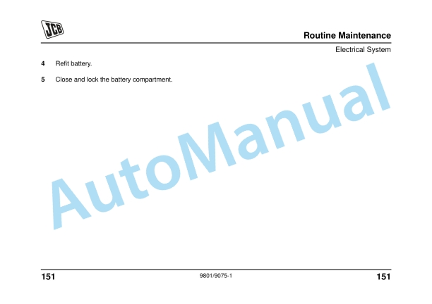 JCB 8056 China Operator Manual 9801-9075 4 JCB 8056 China Operator Manual 9801-9075 - Image 4