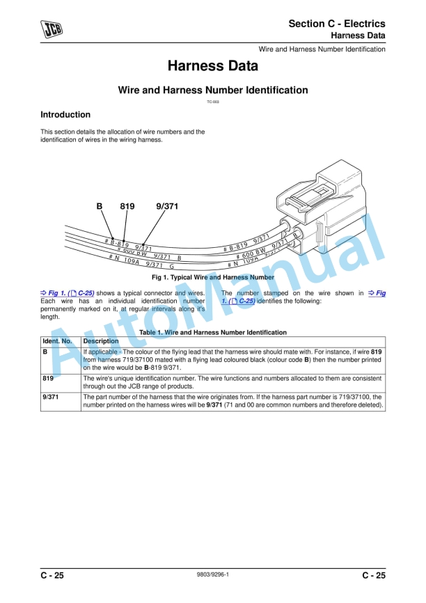 Alternative view of JCB 8056 Service Manual 9803-9296