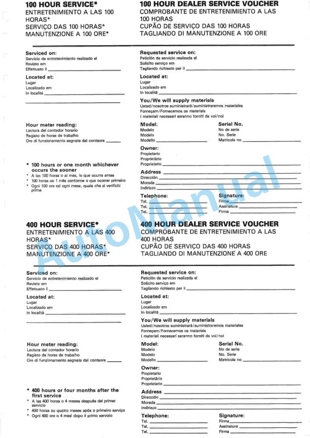 JCB 805B Turbo, 806C, 807C Operator Manual 9801-6300 5 JCB 805B Turbo, 806C, 807C Operator Manual 9801-6300-5