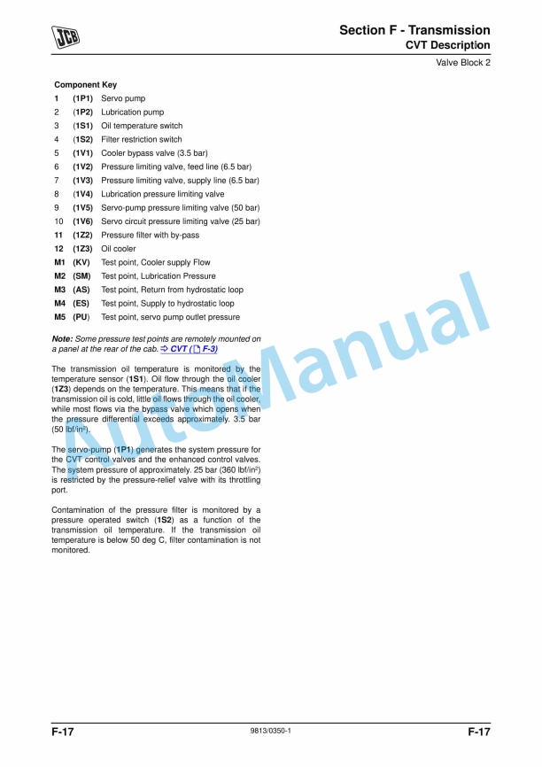 JCB 8280, 8310 Fastrac Service Manual 9813-0350 3 JCB 8280, 8310 Fastrac Service Manual 9813-0350 - Image 3
