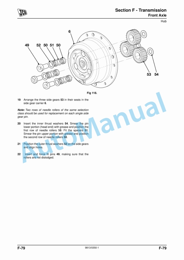 JCB 8280, 8310 Fastrac Service Manual 9813-0350 4 JCB 8280, 8310 Fastrac Service Manual 9813-0350 - Image 4