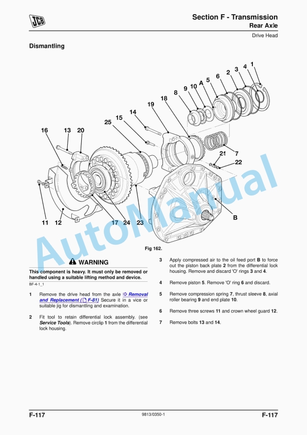 JCB 8280, 8310 Fastrac Service Manual 9813-0350 5 JCB 8280, 8310 Fastrac Service Manual 9813-0350 - Image 5