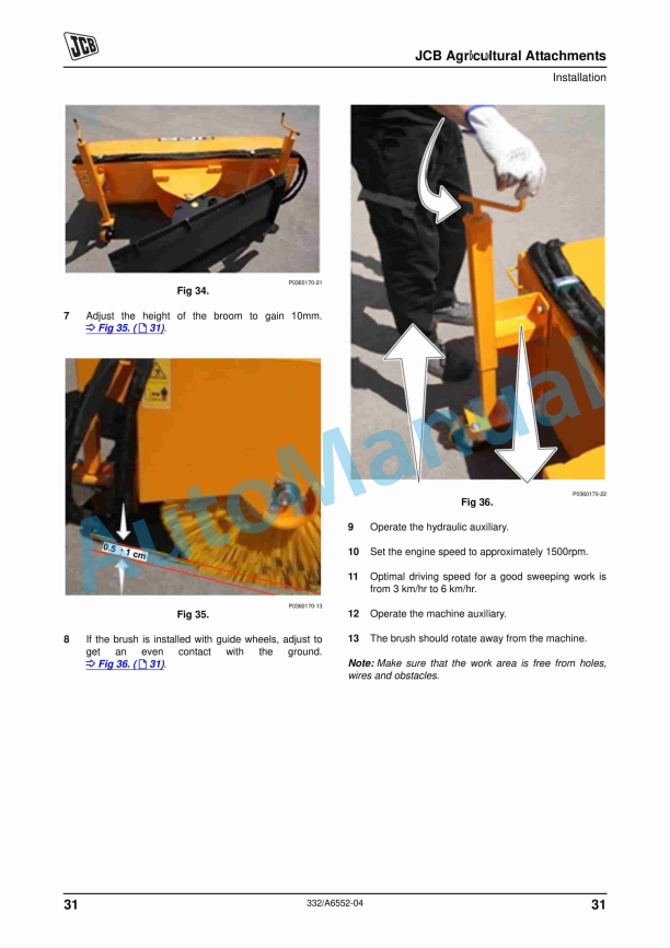 JCB Agricultural Attachments Operator Manual 332-A6552-04 3 JCB Agricultural Attachments Operator Manual 332-A6552-04 - Image 3