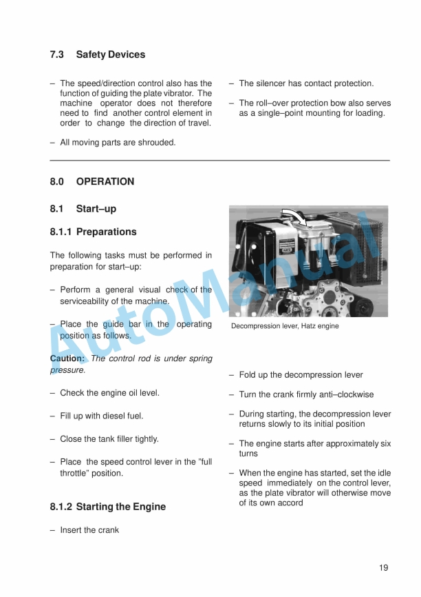 JCB ATS 6002 Vibrating Plate Instruction Manual 06401-80120 4 JCB ATS 6002 Vibrating Plate Instruction Manual 06401-80120 - Image 4