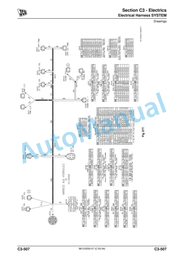 Alternative view of JCB Backhoe Loader Service Manual 9813-0250