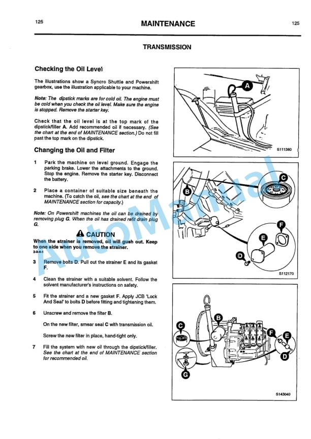 JCB Basic Servo Machines Loadall Operator Handbook 9801-7970 3 JCB Basic Servo Machines Loadall Operator Handbook 9801-7970-3