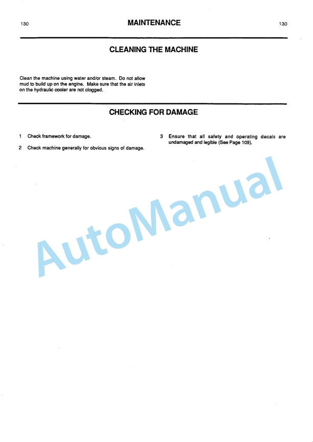 JCB Beaver Handbook And Parts Manual 9800-9001-4