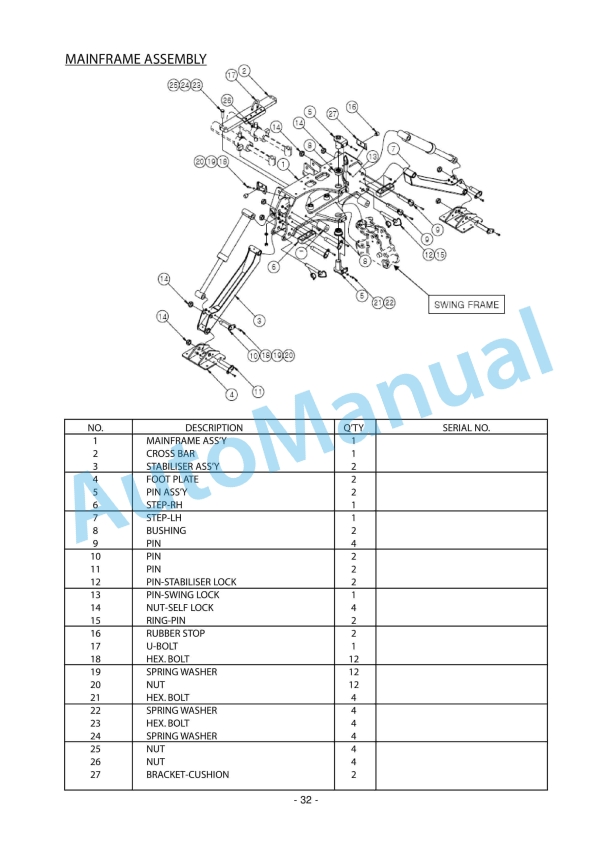 JCB BH 1916 For Compact Tractor Owners Manual 9814-0575 3 JCB BH 1916 For Compact Tractor Owners Manual 9814-0575 - Image 3