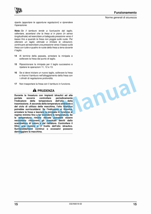 JCB Cold Planer Operator Manual 332-A6618-02 4 JCB Cold Planer Operator Manual 332-A6618-02 - Image 4