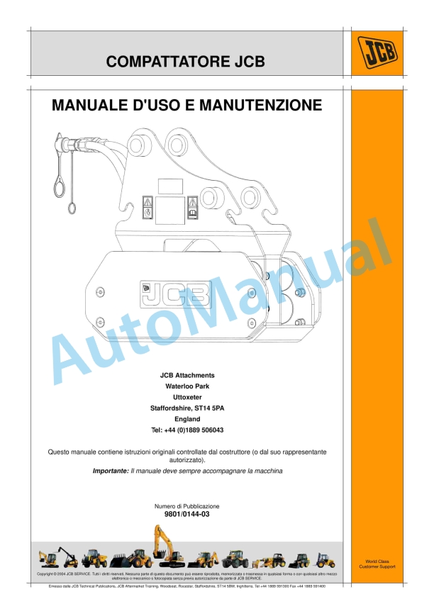 JCB Compactor Operator Manual 9801-0144-03 3 JCB Compactor Operator Manual 9801-0144-03 - Image 3