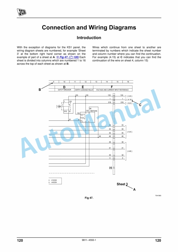 JCB CP1, CP2 Wiring Diagrams 9811-4550