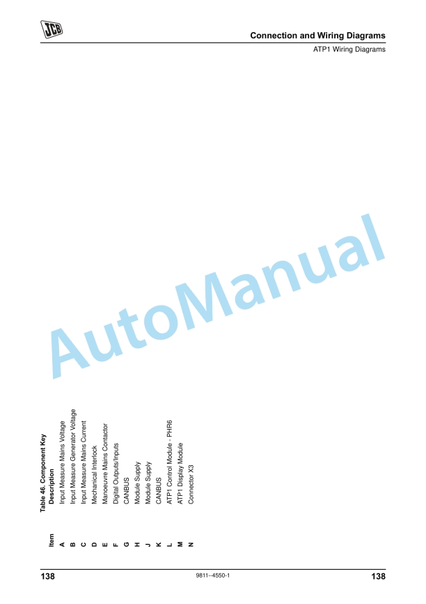 JCB CP1, CP2 Wiring Diagrams 9811-4550-3