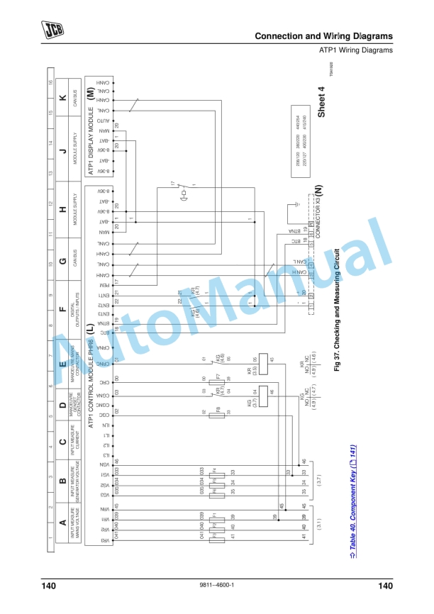 JCB CP1, CP2 Wiring Diagrams 9811-4600-5