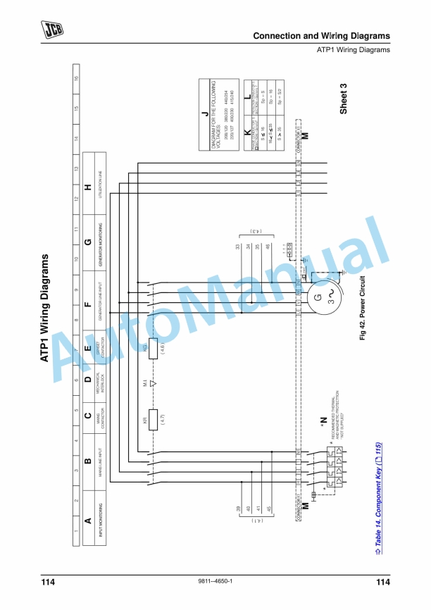 JCB CP1, CP2 Wiring Diagrams 9811-4650-4