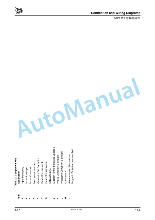 JCB CP1, CP2 Wiring Diagrams 9811-4700-4