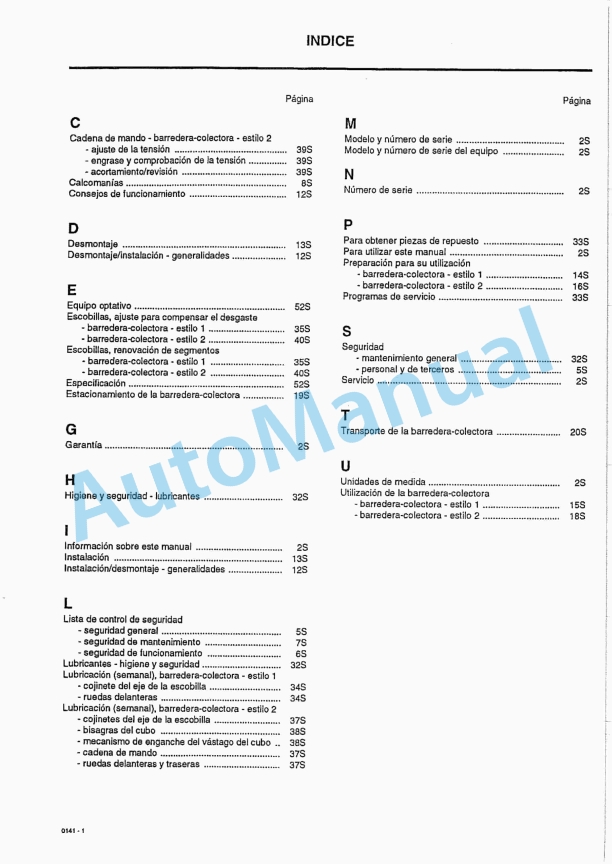 JCB De-Luxe Sweeper Collectors Owners Manual 9801-0141 4 JCB De-Luxe Sweeper Collectors Owners Manual 9801-0141-4