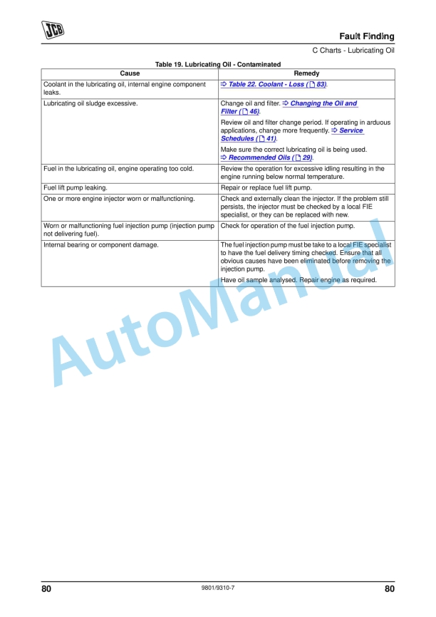 JCB Dieselmax Engine Operator Manual 9801-9310 4 JCB Dieselmax Engine Operator Manual 9801-9310 - Image 4