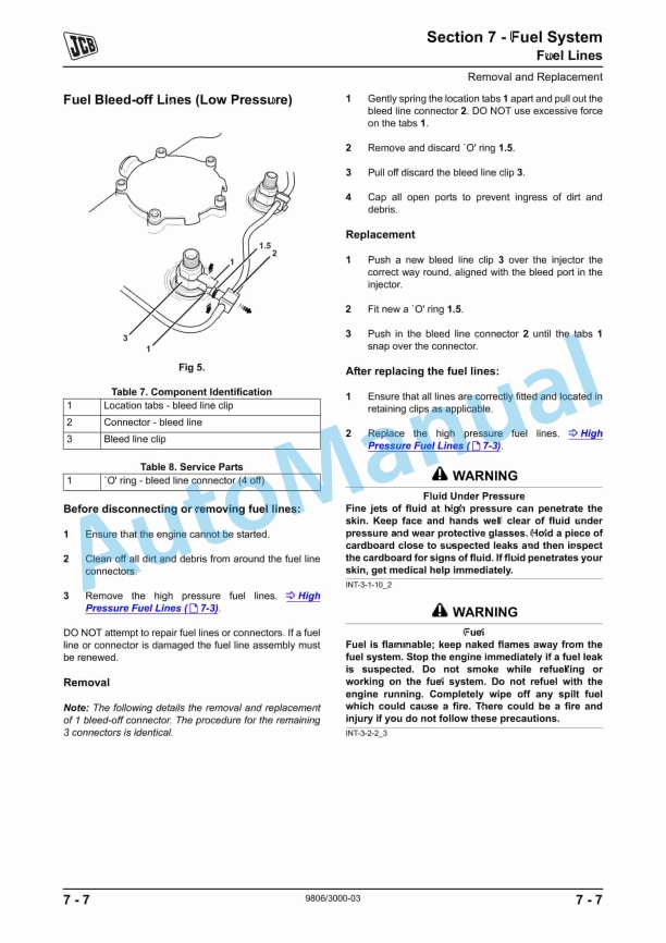 JCB Dieselmax Mechanical Engine Service Manual 9806-3000 3 JCB Dieselmax Mechanical Engine Service Manual 9806-3000 - Image 3