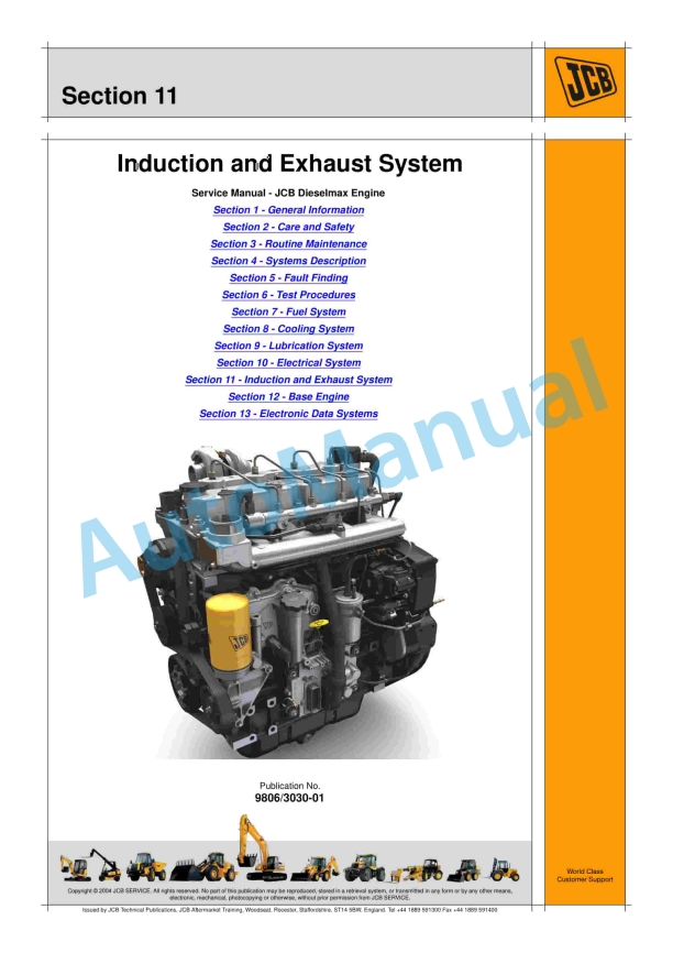 JCB Dieselmax Tier 3 SE Engine Service Manual 9806-3030 4 JCB Dieselmax Tier 3 SE Engine Service Manual 9806-3030 - Image 4