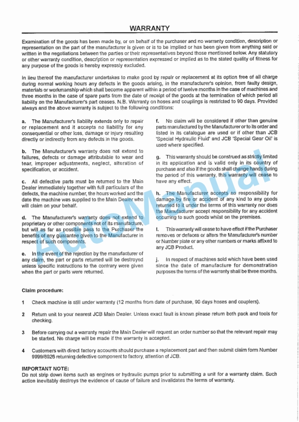 JCB DuoPower Hydraulic Powerpack Handbook And Parks Manual 4 JCB DuoPower Hydraulic Powerpack Handbook And Parks Manual-4