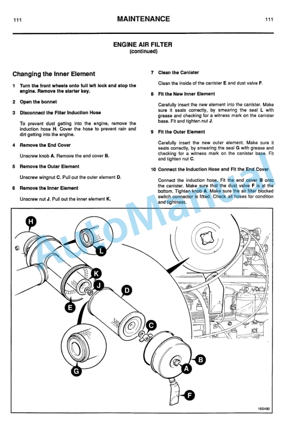 JCB Fastrac Operator Handbook 9801-1311-3