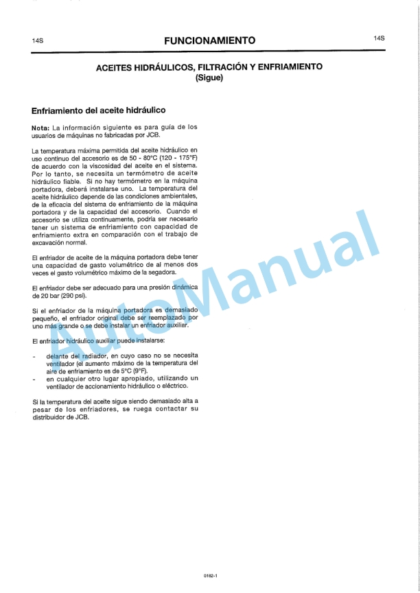 JCB Flail Mower Owners Manual 9801-0162-3