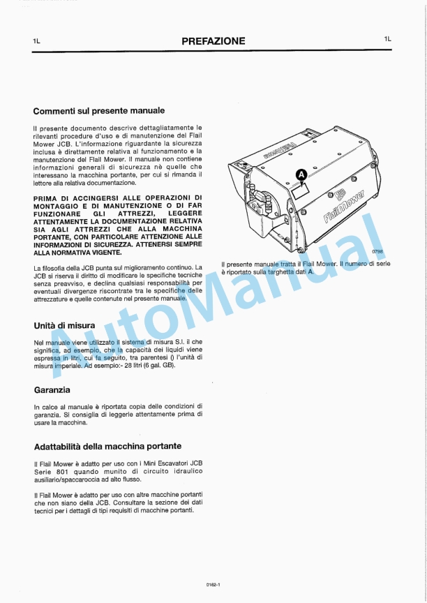 JCB Flail Mower Owners Manual 9801-0162-4