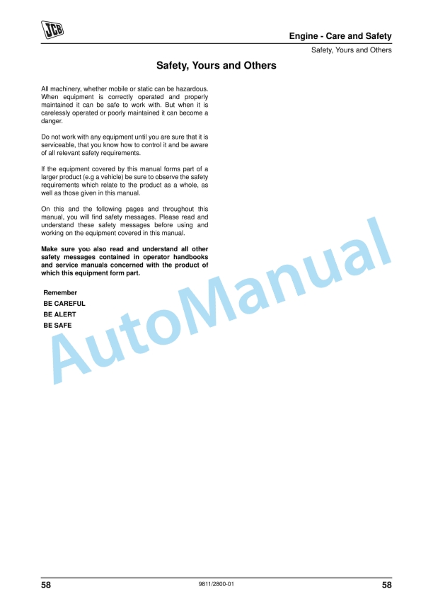 Alternative view of JCB G17, G17Q, G20R, G22, G22Q, G30R, G33, G33Q Operator Manual 9811-2800