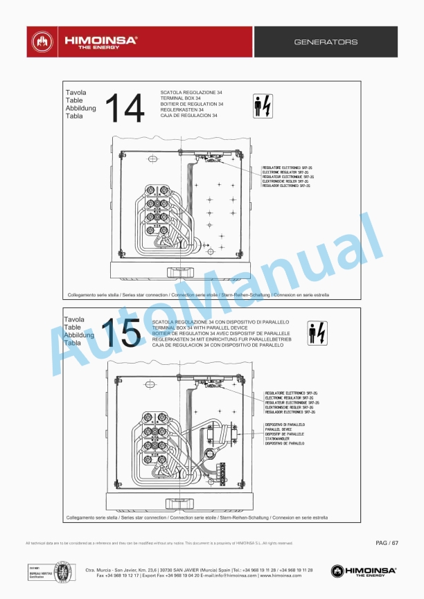 JCB Himoinsa Generator Manual Service Manual 9806-4750-5