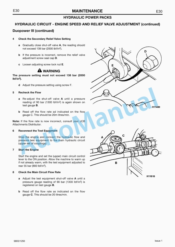 JCB HM 22, 25, 29, HM 25LV Breakers Service Manual 9803-1250 5 JCB HM 22, 25, 29, HM 25LV Breakers Service Manual 9803-1250-5