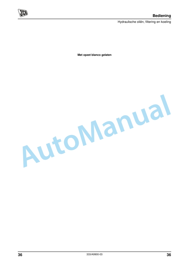 Alternative view of JCB HM Series Large Hydraulic Breakers Operator Manual 333-A9900-3