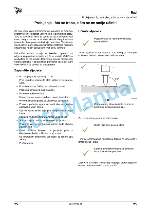JCB HM Series Large Hydraulic Breakers Operator Manual 333-A9900-3 5 JCB HM Series Large Hydraulic Breakers Operator Manual 333-A9900-3 - Image 5