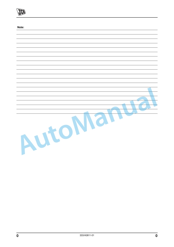 JCB HM80 Hydraulic Breakers Operator Manual 333-A3811-01 2 JCB HM80 Hydraulic Breakers Operator Manual 333-A3811-01 - Image 2