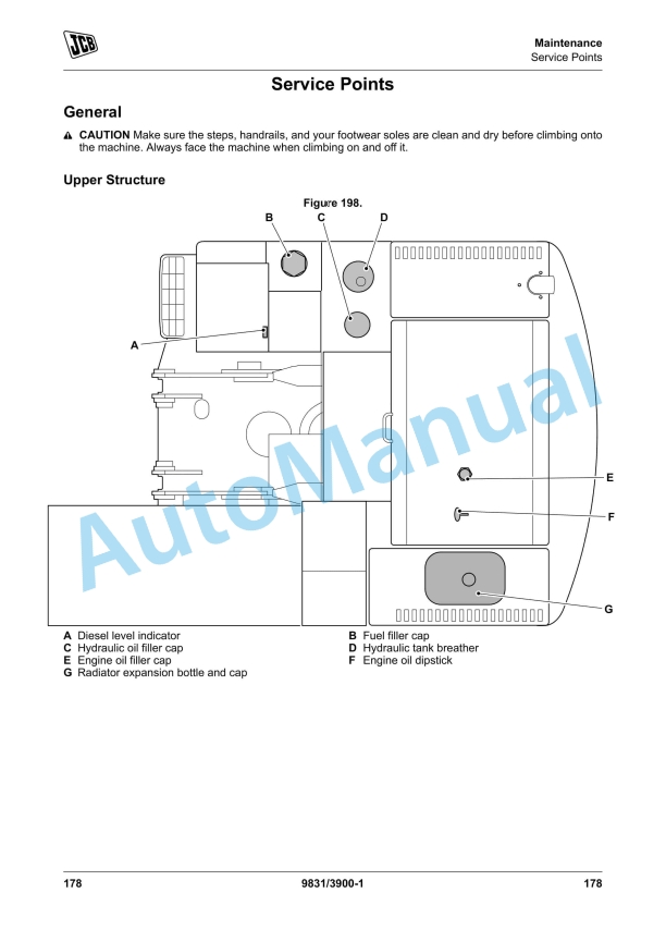 JCB JCB370 Excavator Operator Manual 9831-3900 4 JCB JCB370 Excavator Operator Manual 9831-3900 - Image 4