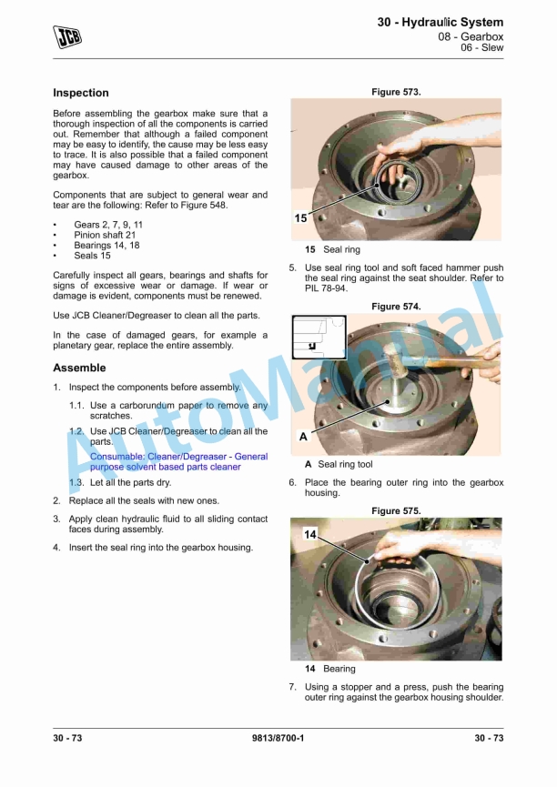 JCB JCB380, JS370 (T2 IND) Service Manual 9813-8700 2 JCB JCB380, JS370 (T2 IND) Service Manual 9813-8700 - Image 2